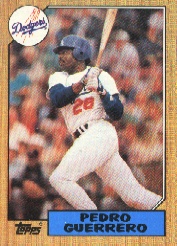 1987 Topps Baseball Cards      360     Pedro Guerrero